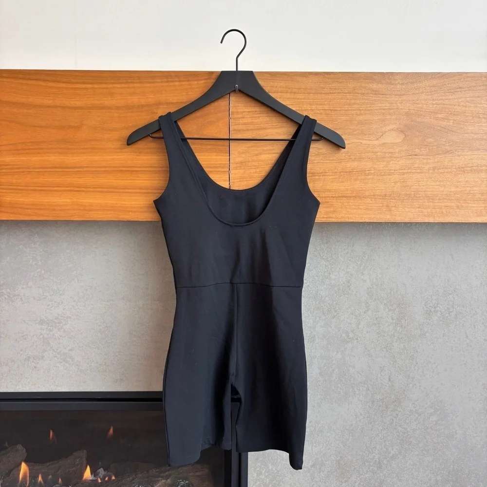 Girlfriend Collective Skyline Bike Unitard Romper, Size S